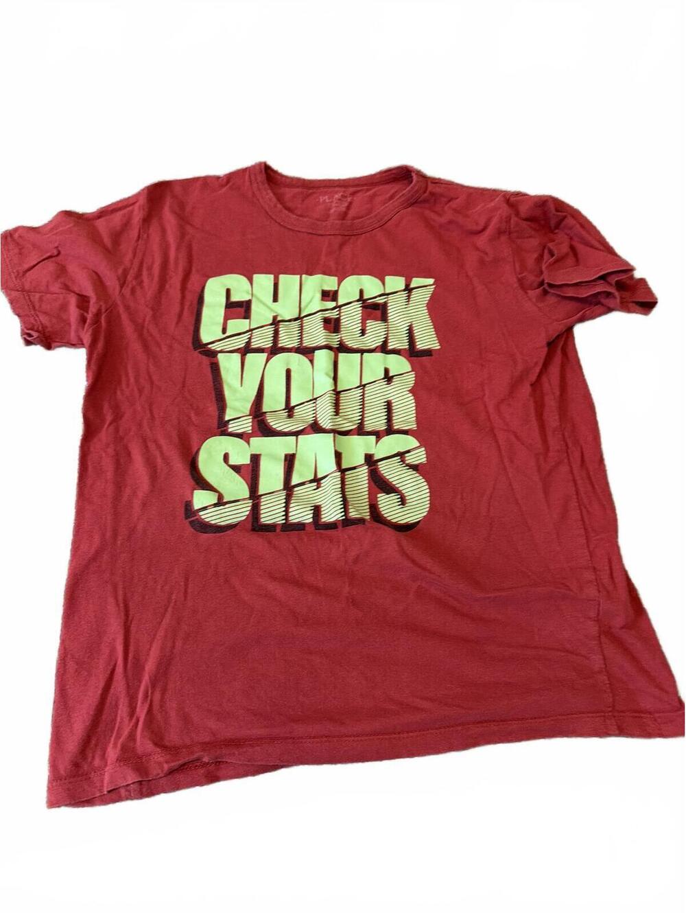 Children’s Place Boys 10/12 Red Graphic Tee Check Your Stats